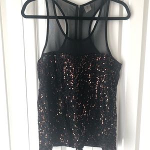 Vero Moda | Black Sequin Top